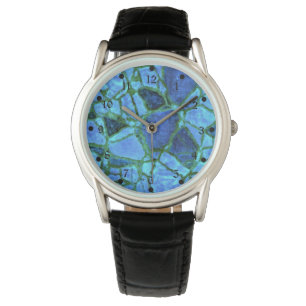 Montre Mosaïque Bleu Indigo