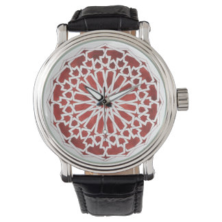 Montre Mosaïque marocaine rouge ALCAZAR