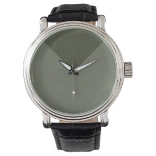 Montre Moss Green Modern Triangle Custom Watch