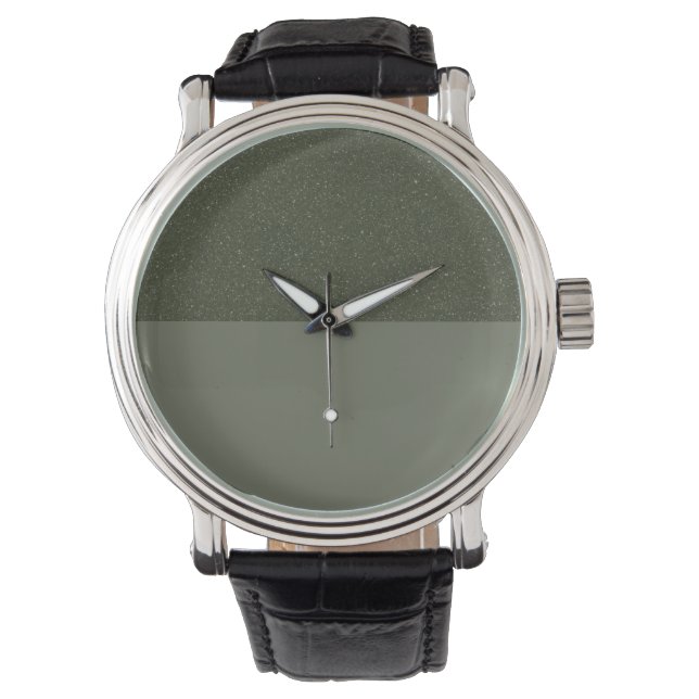 Montre Moss Watch demi-texture - Style personnalisable (devant)