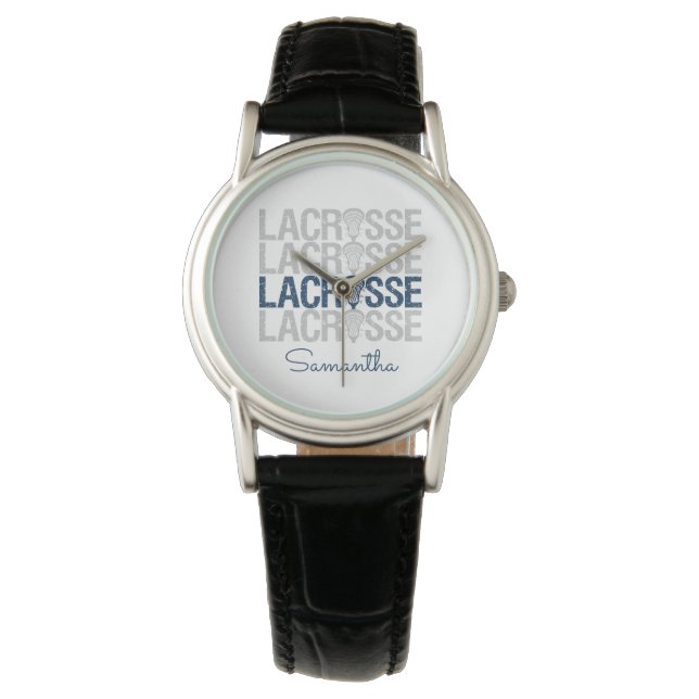 Montre Mot de crosse bleu marine (devant)