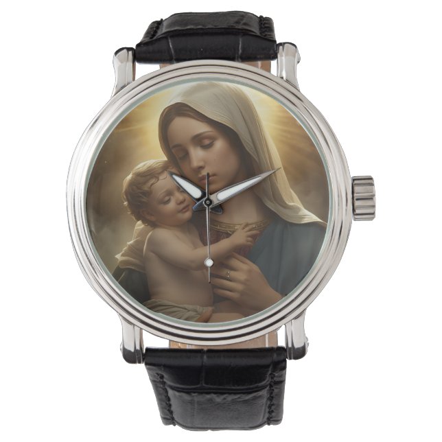 Montre Mother Mary and Child Jesus Watch eWatch Watch (devant)