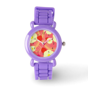 Montre Motif 2 de fraise