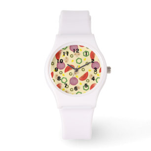 Montre Motif 2 de pizza