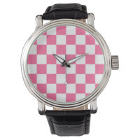 Motif À damiers chèque rose blanc