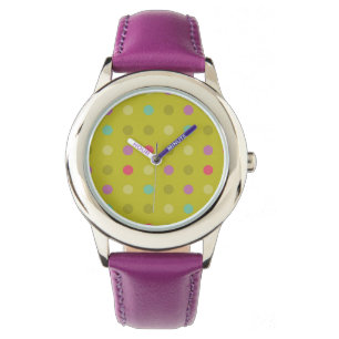 Montre Motif à pois d'arrière - plan