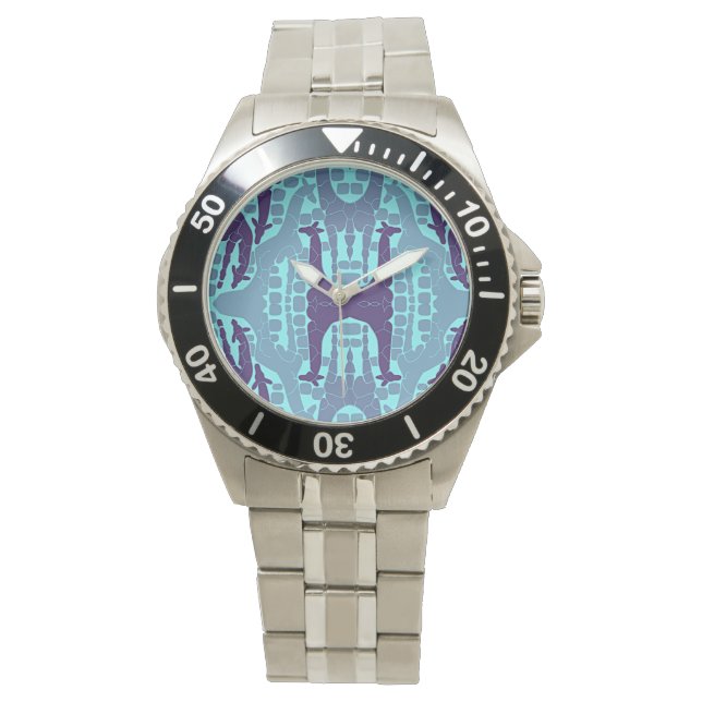 Montre Motif Abstrait Giraffe (devant)