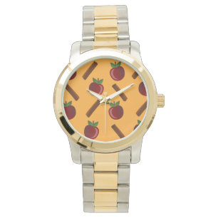 Montre Motif Apple Cinnamon