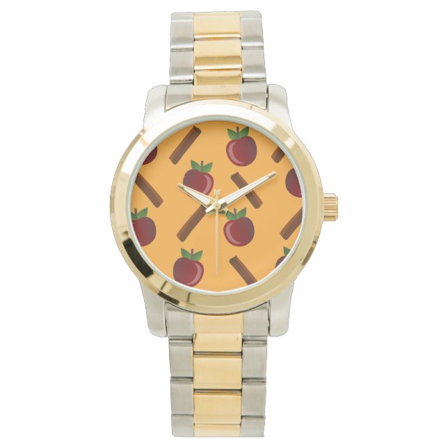 Montre Motif Apple Cinnamon (devant)