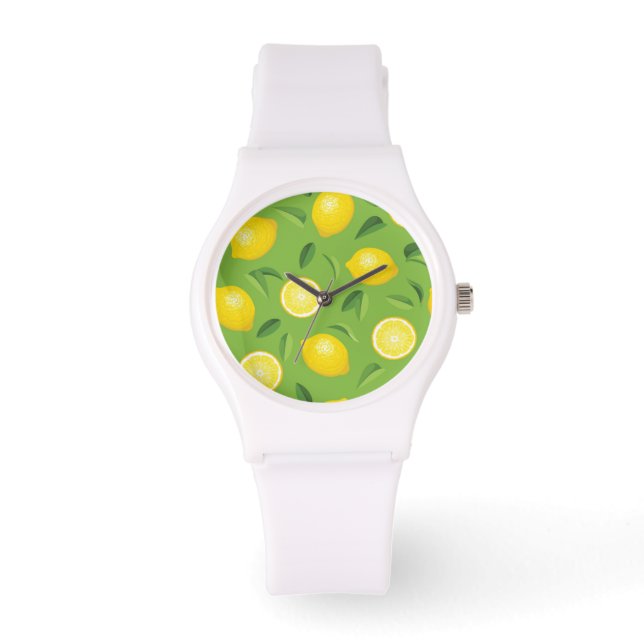 Montre Motif Arrière - plan Lemons (Recto)