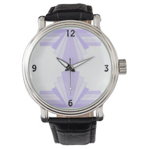 Montre Motif Art déco à Lilac