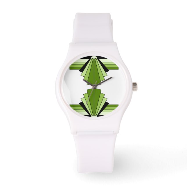 Montre Motif Art déco à Limes (Recto)