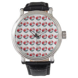 Montre Motif Billard 11 Ball