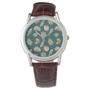 Montre Motif bleu extérieur d'étape   de Geo