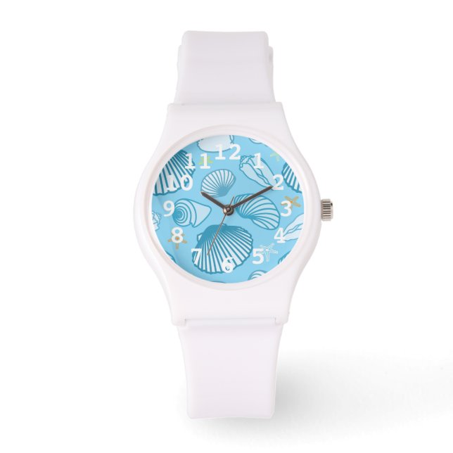 Montre Motif bleu océan (Recto)