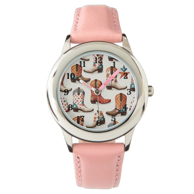 Montre Motif bottes Cowboy (devant)