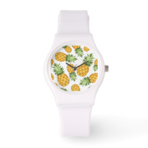 Montre Motif d'ananas de bande dessinée