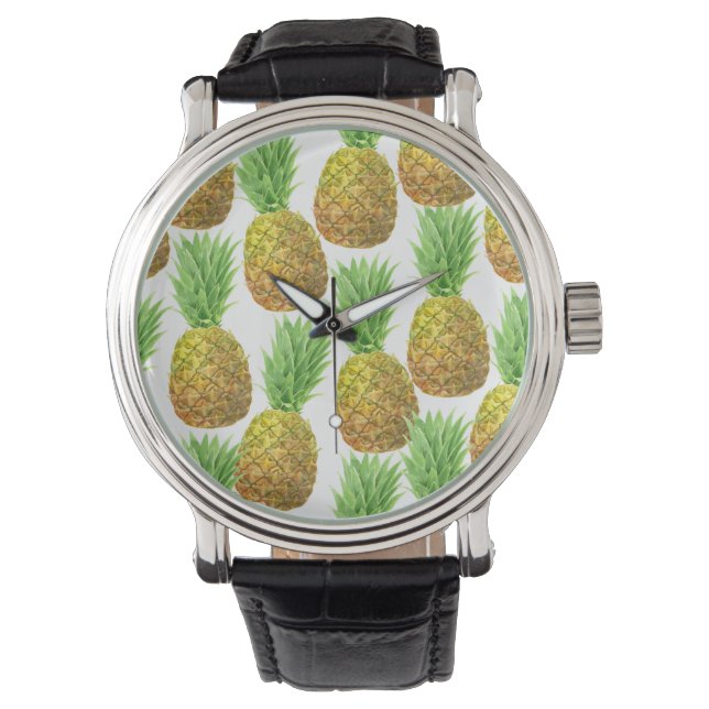 Montre Motif d'aquarelle ananas (devant)
