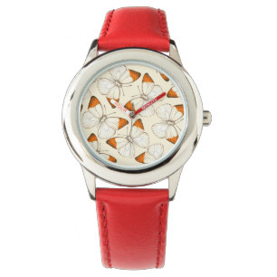 Montre Motif d'aquarelle papillons