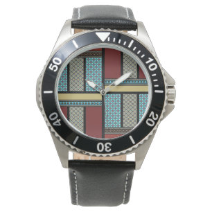 Montre Motif de bloc mexicain 1