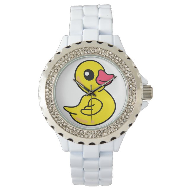 Montre Motif de canard en caoutchouc Imprimer (devant)