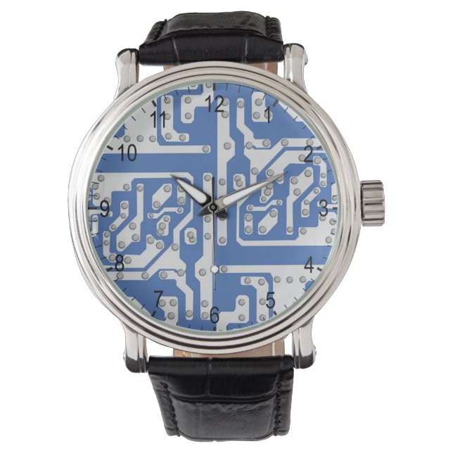 Montre Motif de carte de circuit (devant)