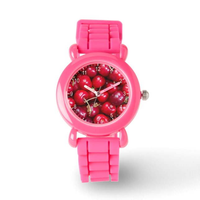 Montre Motif de cerise douce (Recto)
