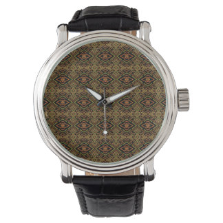 Montre Motif de circuit de science-fiction technologique