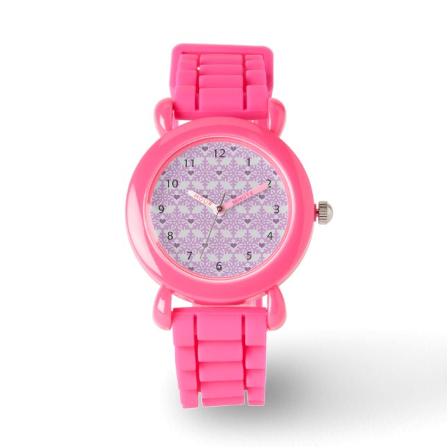Montre Motif de coeur Snowflake (Recto)