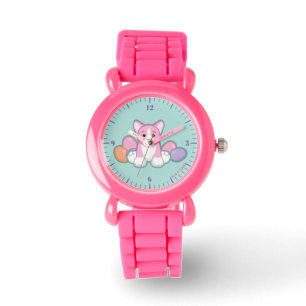 Montre Motif de corgi de ressort de Lil