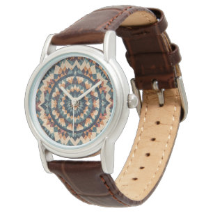 Montre Motif de courtepointe Kaleidoscope