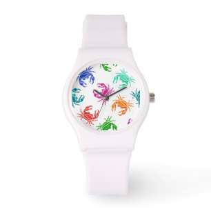 Montre Motif De Crabes