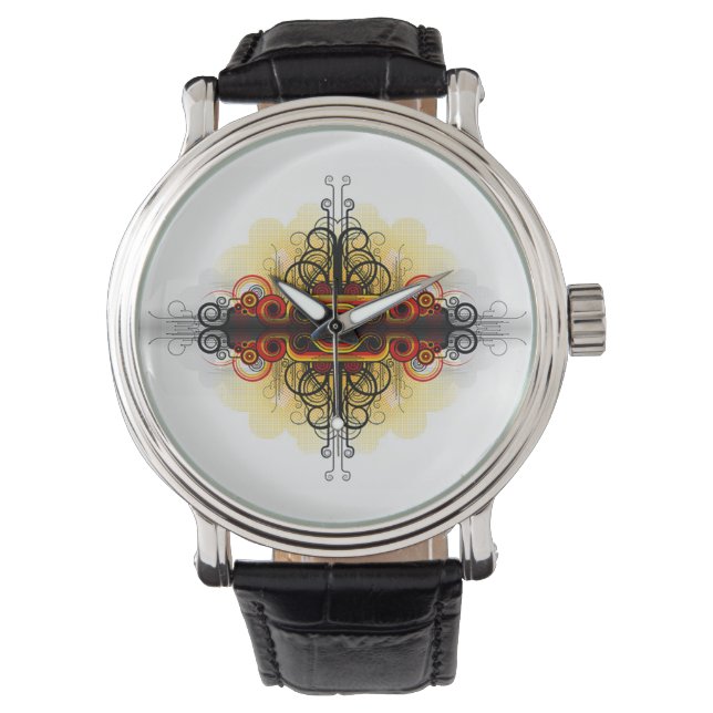 Montre Motif de défilement des styles classiques  (devant)
