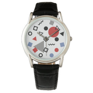 Montre Motif de design Retro Memphis