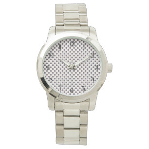Montre Motif de fleurs bleu profond