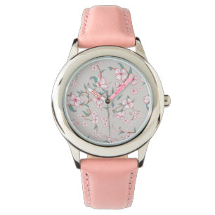 Montre Motif de fleurs effrayantes
