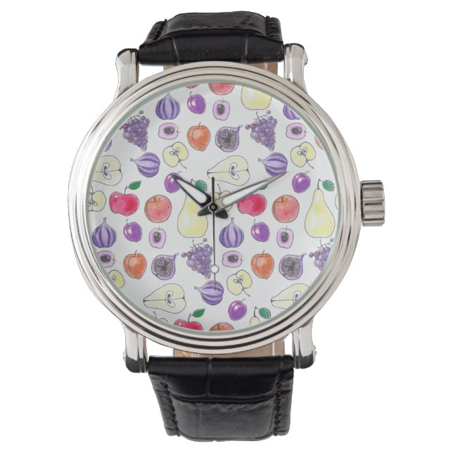 Montre Motif de fruits (devant)