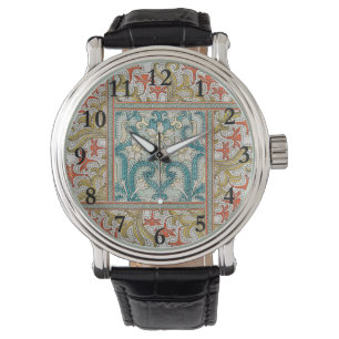 Montre Motif de jonquille Art nouveau vintage Verneuil