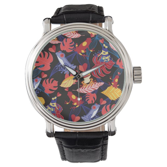 Montre Motif De La Grenouille Amoureuse (devant)