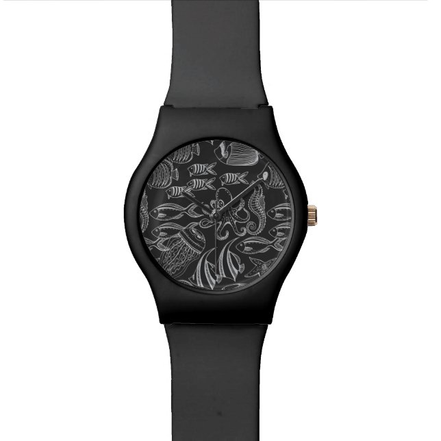 Montre Motif de la mer Noire (Fermer)
