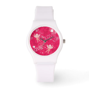 Montre Motif de la Saint Valentin avec Cupidon