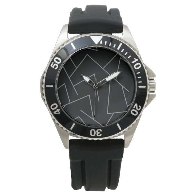 Montre Motif de ligne graphique moderne, urbain simple, d (devant)