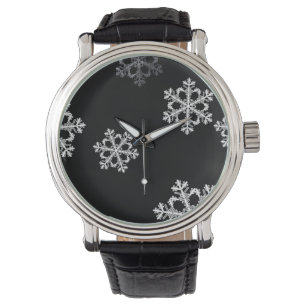 Montre Motif de Noël minimaliste monochrome