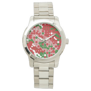 Montre Motif de Noël Rétro Groovy Funky Mod