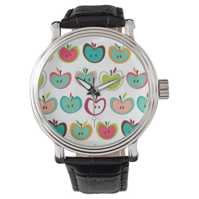 Montre Motif de pomme mignon (devant)