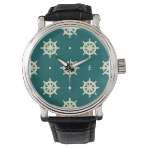 Montre Motif de roue de navire vintage
