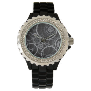 Montre Motif de roues dentées