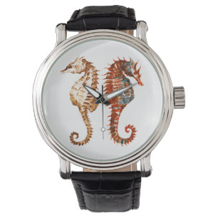 Montre Motif de Seahorse