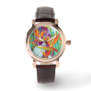 Montre Motif de Strelitzia