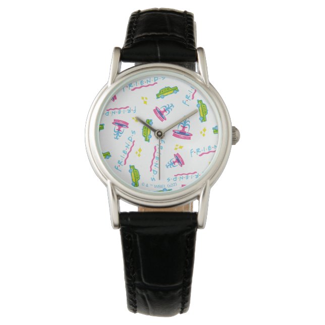 Montre Motif de taxi et de fontaine d'eau pour AMIS™ (devant)